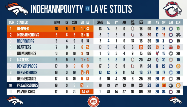 denver broncos vs indianapolis colts match player stats